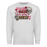 Dove Grey Valentine's Day Roses Are Red I Am Going To Bed Premium Sweatshirt - FaDigitalArtStudio