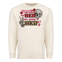 Sandshell Valentine's Day Roses Are Red I Am Going To Bed Premium Sweatshirt - FaDigitalArtStudio