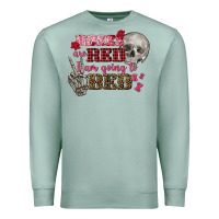 Seafoam Valentine's Day Roses Are Red I Am Going To Bed Premium Sweatshirt - FaDigitalArtStudio