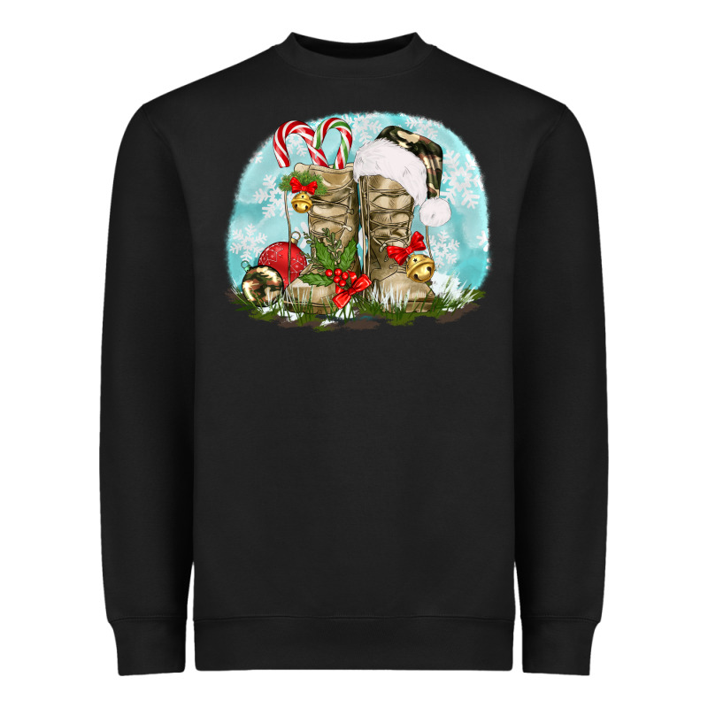 Army Boots Christmas Heavyweight Sweatshirt by texasbilliewilder | Teevron