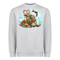 Heather Grey army boots christmas Heavyweight Sweatshirt - texasbilliewilder