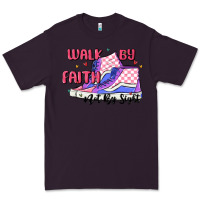 Plum walk by faith Premium Tee - MaliasSmallBusiness