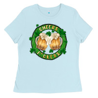 Baby Blue cheers fckers Ladies Tee - MaliasSmallBusiness