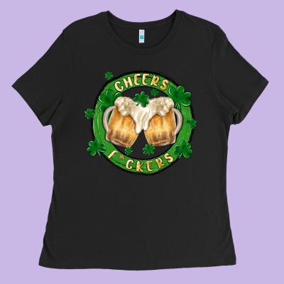 Cheers Fckers Ladies Tee Designed By Maliassmallbusiness