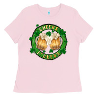 Bubblegum Pink cheers fckers Ladies Tee - MaliasSmallBusiness