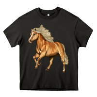 Asphalt Haflinger Horse Heavy Core Tee - LillyAllenDesigns