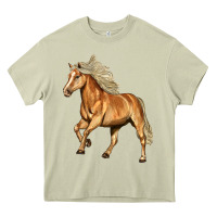 Mossy Haflinger Horse Heavy Core Tee - LillyAllenDesigns