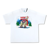 White fleece navidad alpaca mountains Urban Heavy Tee - LillyAllenDesigns