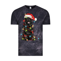 Cloud Black christmas newfoundland dog Vintage Tee - LillyAllenDesigns