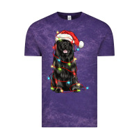 Cloud Purple christmas newfoundland dog Vintage Tee - LillyAllenDesigns