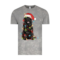Cloud Rock christmas newfoundland dog Vintage Tee - LillyAllenDesigns