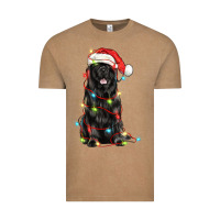 Vintage Coffee christmas newfoundland dog Vintage Tee - LillyAllenDesigns