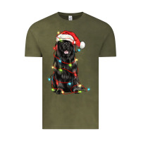 Vintage Olive christmas newfoundland dog Vintage Tee - LillyAllenDesigns