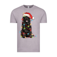 Vintage Zinc christmas newfoundland dog Vintage Tee - LillyAllenDesigns