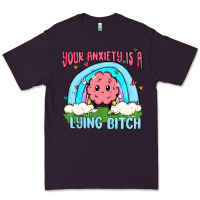 Plum your anxiety is a lying bitch Premium Tee - MaliasSmallBusiness