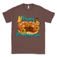 Chestnut Happy Thanksgiving Pumpkin Pie Classic Tee - LillyAllenDesigns