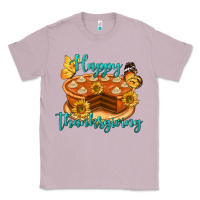 Lilac Happy Thanksgiving Pumpkin Pie Classic Tee - LillyAllenDesigns
