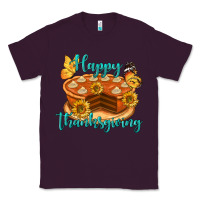 Plum Happy Thanksgiving Pumpkin Pie Classic Tee - LillyAllenDesigns