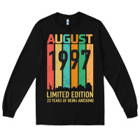 Black August 1997 23 Years Old 23rd Birthday Long Sleeve Tee - Bettercallsaul