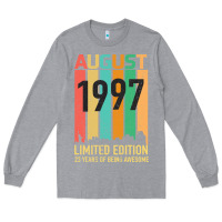 Heather Grey August 1997 23 Years Old 23rd Birthday Long Sleeve Tee - Bettercallsaul
