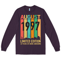 Plum August 1997 23 Years Old 23rd Birthday Long Sleeve Tee - Bettercallsaul