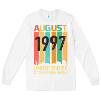 White August 1997 23 Years Old 23rd Birthday Long Sleeve Tee - Bettercallsaul