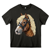 Asphalt Haflinger Avelignese Horse Heavy Core Tee - LillyAllenDesigns