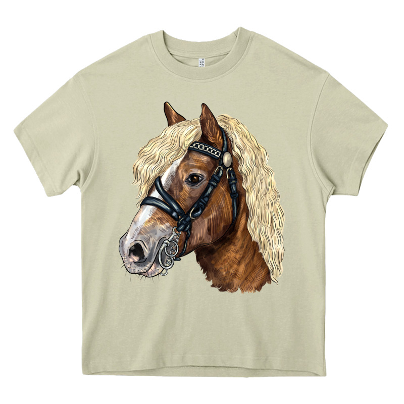 Haflinger Avelignese Horse Heavy Core Tee by LillyAllenDesigns | Teevron