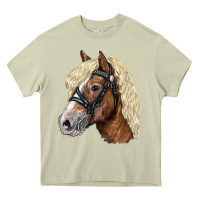 Mossy Haflinger Avelignese Horse Heavy Core Tee - LillyAllenDesigns