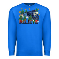True Royal believe polar express christmas trees Premium Sweatshirt - FaDigitalArtStudio