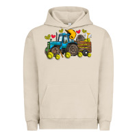 Pigment French Oak softball tractor Urban Hoodie - SublimationCraftShop