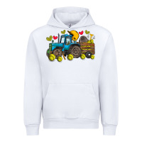 White softball tractor Urban Hoodie - SublimationCraftShop