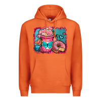 Carrot valentines day coffee cup and sweets Premium Hoodie - OliviaCreatesArt