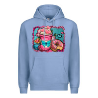 Valentines Day Coffee Cup And Sweets Premium Hoodie | Teevron