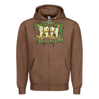 Chestnut Happy St. Patrick's Day Tooth Dentist Zipper Hoodie - CowGirlArtShop
