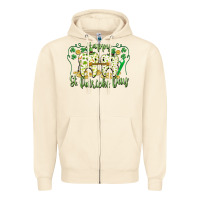 Sandshell Happy St. Patrick's Day Tooth Dentist Zipper Hoodie - CowGirlArtShop