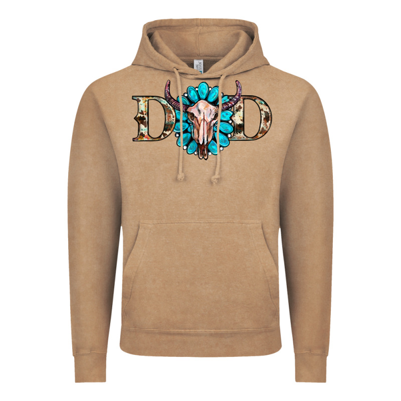 Western Dad With Gemstone And Skull Vintage Hoodie by RanaPortraitStore | Teevron