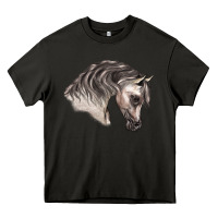 Asphalt Arabian Horse Heavy Core Tee - LillyAllenDesigns