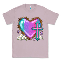 Lilac easter cross heart la Classic Tee - LillyAllenDesigns