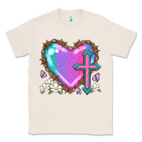 Natural easter cross heart la Classic Tee - LillyAllenDesigns