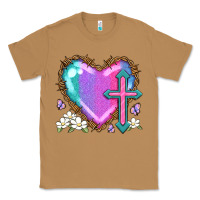 Toasted Coconut easter cross heart la Classic Tee - LillyAllenDesigns
