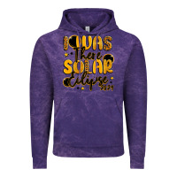 Cloud Purple i was there solar eclipse 2024 Vintage Hoodie - LillyAllenDesigns