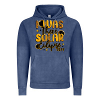 Vintage Denim i was there solar eclipse 2024 Vintage Hoodie - LillyAllenDesigns