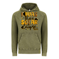 Vintage Olive i was there solar eclipse 2024 Vintage Hoodie - LillyAllenDesigns