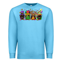 Ocean Blue mardi gras afro gnomies Premium Sweatshirt - FaDigitalArtStudio