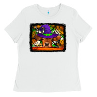 White halloween heifer Ladies Tee - Jasminsmagicworld