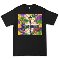 Black mardi gras street lights Premium Tee - MaliasSmallBusiness