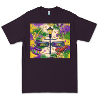 Plum mardi gras street lights Premium Tee - MaliasSmallBusiness