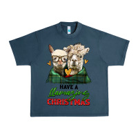 Midnight Navy have a llamazing christmas alpaca head Urban Heavy Tee - LillyAllenDesigns