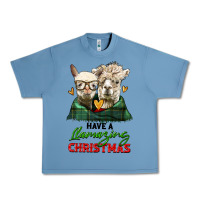 Pebble Blue have a llamazing christmas alpaca head Urban Heavy Tee - LillyAllenDesigns